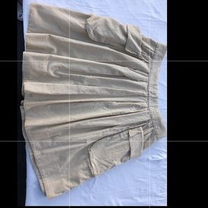 Cream fine corduroy Maeve skirt from Anthropology